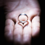 Creative light techniques wedding ring picture