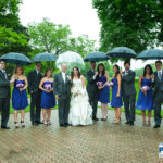 Raining Day group picture the grove country club long grove wedding