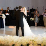 First Dance picture at intercontinental o'hare wedding