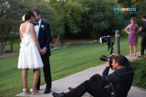 Bride and Groom at Oak Brook bath and tennis club