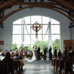 wedding ceremony at St Mary of Vernon Catholic Church