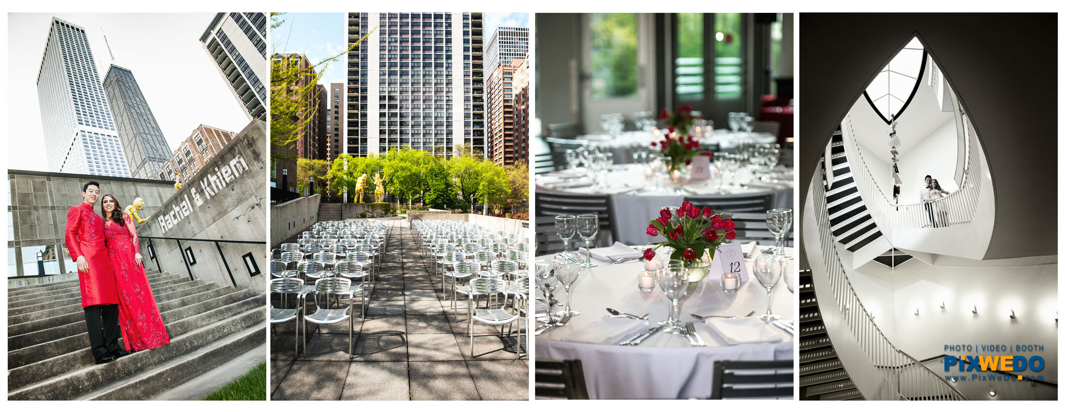 Wedding party at MCA Chicago