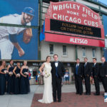 wedding party at Wrigley Field