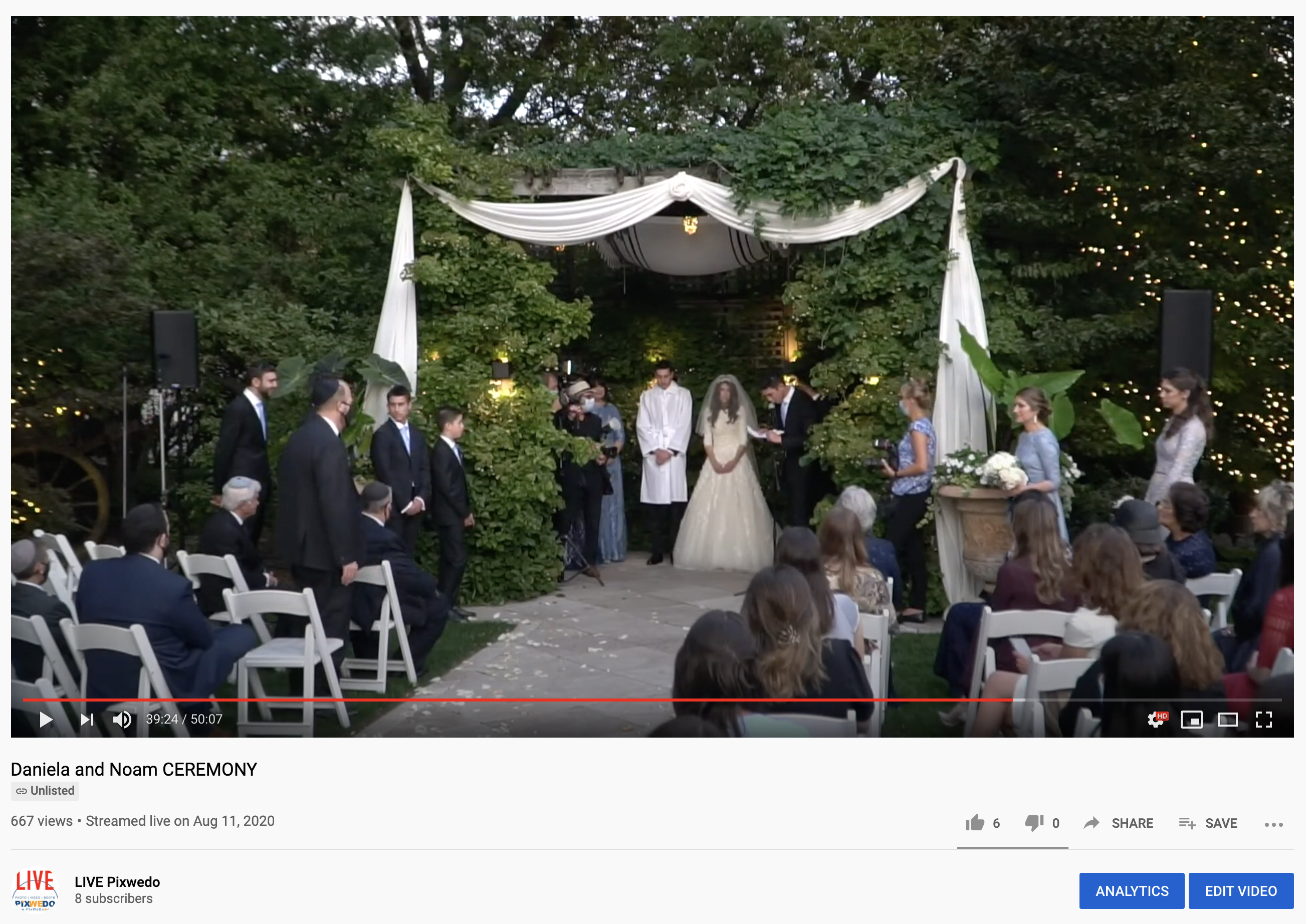 LiveStreaming wedding at Galleria Marchetti Chicago